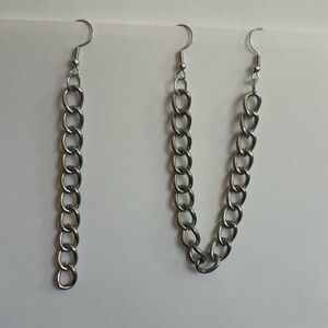 Silver Chain Link Earrings